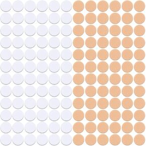 200pcs دعم الدعم بقع ، رافع الأذن مقاوم للماء ، أغطية حلق رياضية غير متطرفة يغطي البديل لدعم الأزرار الثقيلة بروشات-بيضاء و عارية