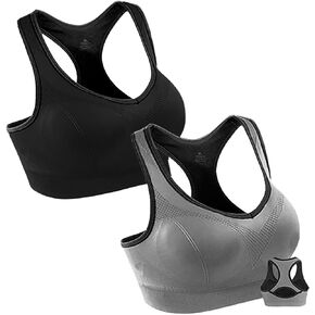 Women Racerback Sports Bras for Women High Impact Workout Yoga Gym Fitness Bra