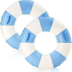 2 PCS Inflatable Pool Floats for Swimming Pool Party Lake Beach Adults - Floaties Pool Tubes Swim Rings Tubes Floaties for Beach Pool Party Decorations