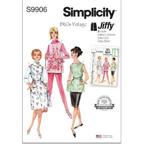 Simplicity UNDEFINED Apron Sewing Pattern Packet, Multicolor