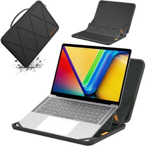 Smatree MS50 Hard EVA Protective Sleeve with Stand Compatible for 14 inch ASUS Vivobook 14 X1407, for Vivobook 14/S14 Copilot+PC, for ASUS Zenbook 14 UX3402