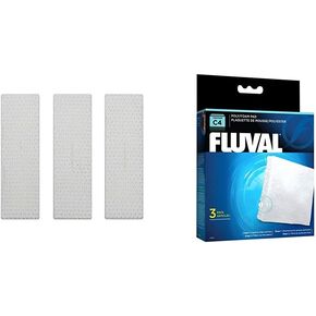 Fluval C4 Power Filter Media Replacement Bundle, 3-Pack Bio-Screen and 3-Pack Poly/Foam Pad, Filter Media for Aquariums up to 70 Gallons