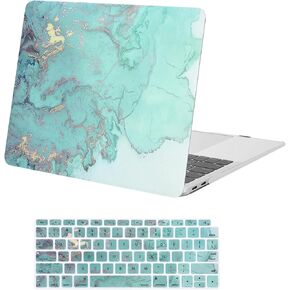 Mosiso متوافق مع MacBook Air 13 بوصة Case 2022 2021 2020 2019 2018 الإصدار A2337 M1 A2179 A1932 ، غطاء مائي بلاستيك مائي الصلبة والوحة المفاتيح ل MacBook Air 13.3 بوصة ، الأزرق