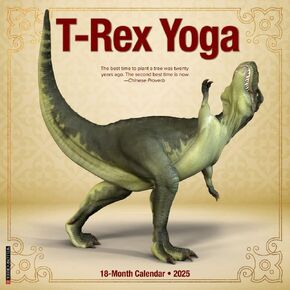 تقويمات Willow Creek Press ، T-Rex Yoga 2025 تقويم الحائط