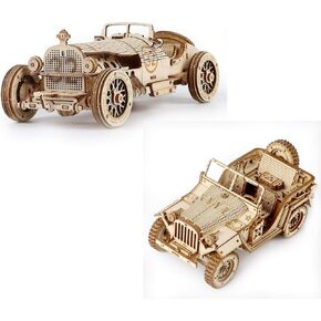 ROBOTIME Wooden Model Car Kits to Build for Adults (Bundle Pick!)