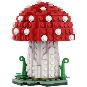 Mushroom Building Blocks,Mushroom Decor Suitable for Bedroom and Living Room Office,223 Pcs Creative Ideals Mushroom Toy for Children and Adults,Birthday Gift