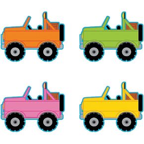 Fun Express Adventure Car Bulletin Board Cutouts - VBS Vacation Bible School Supplies/Decor - Educational and Learning Activities for Kids - 48 Pieces