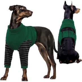 Kuoser Dog Recovery Suit for Front Legs, Dog Recovery Sleeve After Surgery, Dog Elbow Protector for Small Medium Large Dogs, Dog Joint Leg Sleeve Prevent Licking Wound Dog Cone Alternative, Black L