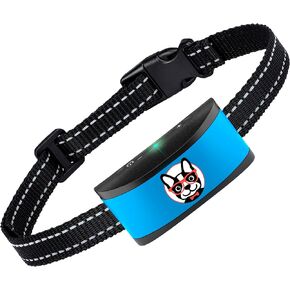 Small Dog Bark Collar Rechargeable - Anti Barking Collar for Small Dogs - Smallest Most Humane Stop Barking Collar - Dog Training No Shock Bark Collar Waterproof - Safe Pet Bark Control Device