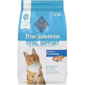 Blue Buffalo True Solutions Total Support Natural Dry Cat Food for Adult Cats, Chicken, 11-lb. Bag