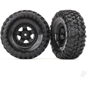 Traxxas 8179 تم تجميع عجلات TRX-4 الرياضية مع إطارات Canyon Trail ، الأسود