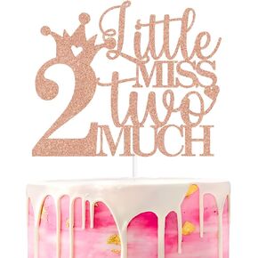 Little Miss Two Two Two Cake Topper ، اثنان لطيفان ، عامان ، يبلغان من العمر 2 عامًا ، زخارف حفلة عيد ميلاد الفتاة الثانية.