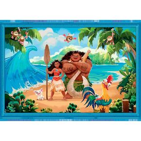Ceaco - Disney - Thomas Kinkade - Moana and Maui - 1000 قطعة بانورامزو للبالغين - اللغز الصعبة المثالية لليالي اللعبة - الحجم النهائي هو 26.5 × 19