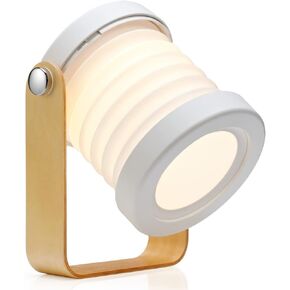Rechargeable Portable Folding LED Lantern Lamp, WYNK Battery Operated Reading Light Table Lamp Outdoor Lamp Desk Lamp, Dimmable Multifunctional Night Light, Bedside Lamp for Bedroom