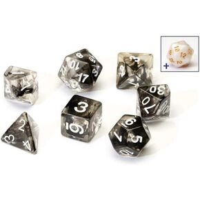 Sirius A Dice Black Cloud Cloud Resin Resin Dice Set ، Game