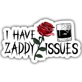 3pcs لدي Zaddy تصدر ملصقات الرومانسية الداكنة ، ملصق عشاق الكتب ، ملصق قراءة الكتب ، شارات Vinyl booktok المميتة للمياه للكمبيوتر المحمول ، الهاتف ، زجاجات المياه ، ملصق Kindle