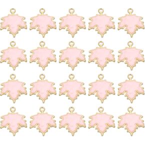 Patikil Maple Leaf Pendants ، 20 حزمة مينا شجرة الأوراق خرز أوراق المعادن سحر لمجوهرات صنع سوار قلادة القلادة
