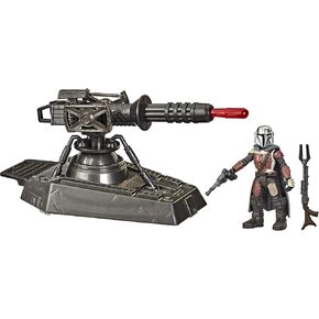 STAR WARS Mission Fleet Expedition Class Hover E-Web Cannon Mandalorian 2.5-Inch-Scale Figure and Vehicle Accessory, Toys for Kids Ages 4 and Up