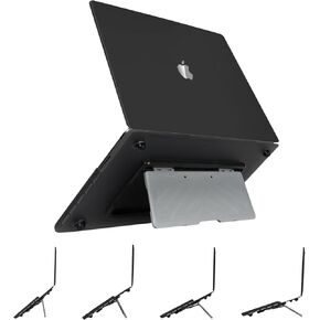 Compatible with MacBook Pro 16 inch Case Adjustable Built-in Fold Kickstand 2023 2022 2021 Release M3 A2991 M2 A2780 M1 A2485 Pro Max Chip, Plastic Hard Shell Four Gear Height, White