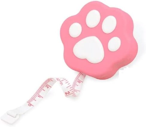 appuivbt 1PC Cute Cat Claw Mini Tape Measure with Lock Pin,Retractable Cloth Measuring Tape Ruler Sewing Tool,1.5m,Color Random in Kuwait