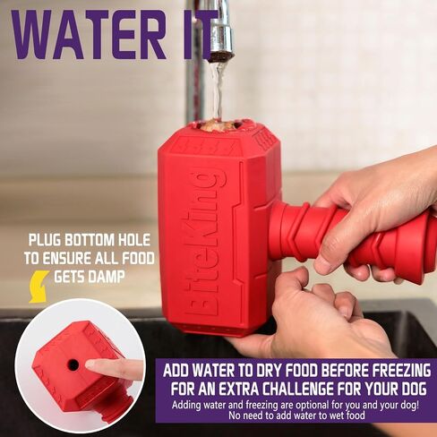 Natural Rubber Dog Enrichment Toys for Large Dogs, Slow Feeder to Keep Them Busy - Lifetime Replacement - Durable Treat Dispensing Dog Puzzle Toys for Large Breed in Kuwait