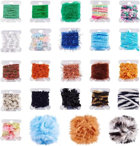 6 Rolls Art Yarn Handmade Decorative Vintage Crochet Yarn for DIY Jewelry Making Coaster Knitting Crafts in Saudi Arabia