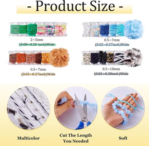 6 Rolls Art Yarn Handmade Decorative Vintage Crochet Yarn for DIY Jewelry Making Coaster Knitting Crafts in Saudi Arabia