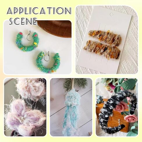 6 Rolls Art Yarn Handmade Decorative Vintage Crochet Yarn for DIY Jewelry Making Coaster Knitting Crafts in Saudi Arabia