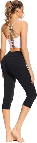 ادورنس سروال يوجا مع جيوب للنساء، سروال ضيق بمقاس كبير للنساء (ناعم زبداني، خصر مرتفع، تحكم في البطن) in Kuwait