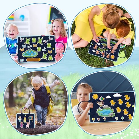 6 Pack Felt Board Bible Stories Set for Toddlers Flannel Board Stories Include The Nativity of Jesus, Noah's Ark, Jonah and The Whale, David and Goliath and Felt Gloves Bible Toys for Preschool Kids in Saudi Arabia