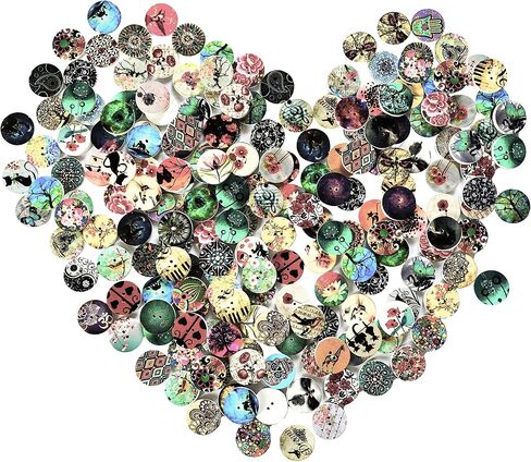 Wooden Buttons for Crafts Bulk Wooden Craft Buttons Assorted Sizes Wood Buttons for Sewing DIY Crafts Decoration in Saudi Arabia