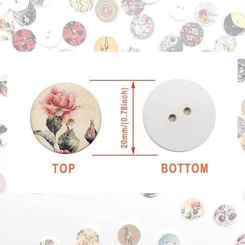 Wooden Buttons for Crafts Bulk Wooden Craft Buttons Assorted Sizes Wood Buttons for Sewing DIY Crafts Decoration in Saudi Arabia
