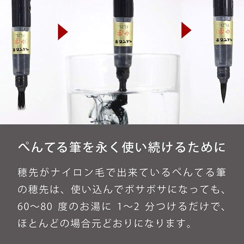 Pentel XFL3L Brush Pen Pentel Brush, Black in Saudi Arabia