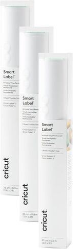 Cricut® Smart Label ™ Vinyl القابل للكتابة-دائم ، 3 حزمة من قوائم 3 أقدام (13 "x36") ، أبيض in Saudi Arabia