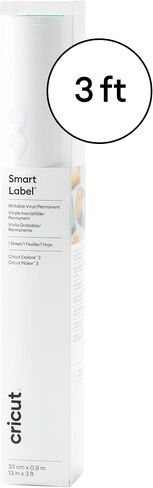 Cricut® Smart Label ™ Vinyl القابل للكتابة-دائم ، 3 حزمة من قوائم 3 أقدام (13 "x36") ، أبيض in Saudi Arabia