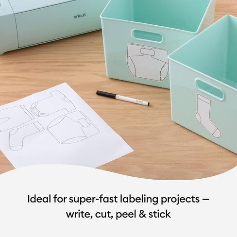 Cricut® Smart Label ™ Vinyl القابل للكتابة-دائم ، 3 حزمة من قوائم 3 أقدام (13 "x36") ، أبيض in Saudi Arabia