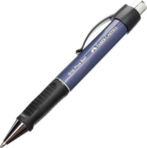 Faber-Castell Grip Plus Ballpoint Pen Metallic Black in Saudi Arabia
