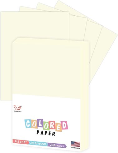 ورقة نسخ زرقاء ، ورق طابعة ملونة ، 8.5 × 11 "، 20 رطل / 75 GSM Paper ، 200 ورقة ، ورق الباستيل متعدد الأغراض ، مصنوع في الولايات المتحدة الأمريكية in Kuwait
