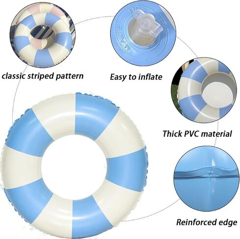 2 PCS Inflatable Pool Floats for Swimming Pool Party Lake Beach Adults - Floaties Pool Tubes Swim Rings Tubes Floaties for Beach Pool Party Decorations in Saudi Arabia