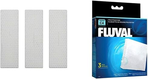 Fluval C4 Power Filter Media Replacement Bundle, 3-Pack Bio-Screen and 3-Pack Poly/Foam Pad, Filter Media for Aquariums up to 70 Gallons in Kuwait