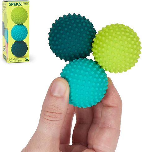 Speks Odds Soft Silicone Fidget Magnets | Silent Fidget Toys for Adults Ages 14+ | Textured Magnetic Balls & Stress Relief Desk Toys | Orange in Saudi Arabia