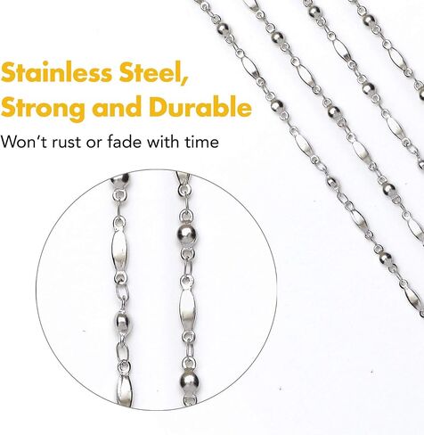 Women's Lanyard Strong Stainless Steel Chain, Trendy ID Badge Card Holder Teacher Cruise Keys Keychain Phone in Saudi Arabia