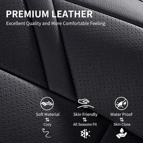 Chezope Custom Tesla Model Y Car Seat Protective Covers Red Leather Waterproof Car Safety Seat Fit for Tesla Model Y Red, 2020-2022 in Saudi Arabia