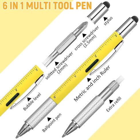 50 Set 6 in 1 Multi Tool Pen Gift for Men Christian Church Gifts Bulk with Bible Verse Bookmarks Screwdriver Pen for Father's Day Gifts Multi Tool Gadget Stuffers for Him Husband in Saudi Arabia