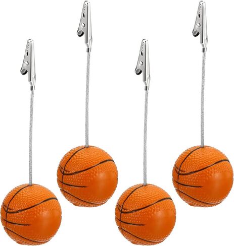 H&W 4PCS Football Base Alligator Clip Place, Card Holder for Football Fans, Table Memo Number Name Card Holder for Office Menu Wedding Party Events Decoration in Kuwait