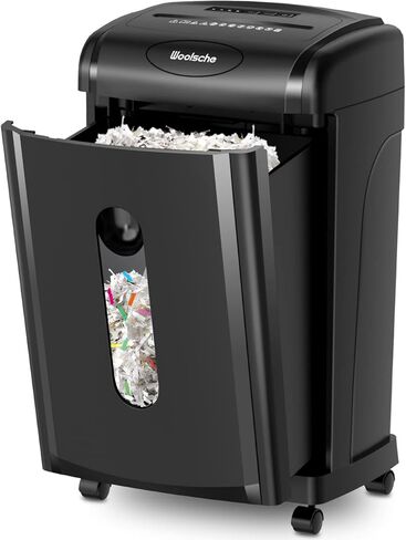 Paper Shredder, P-5 Security Level, 5-Sheet Micro Cut with 3.43-Gallon Basket, Durable & Fast with Jam Proof System, Paper Shredder for Home Office (ETL) in Saudi Arabia