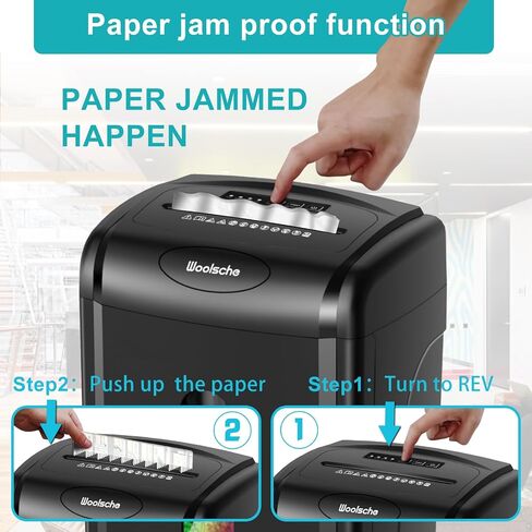 Paper Shredder, P-5 Security Level, 5-Sheet Micro Cut with 3.43-Gallon Basket, Durable & Fast with Jam Proof System, Paper Shredder for Home Office (ETL) in Saudi Arabia