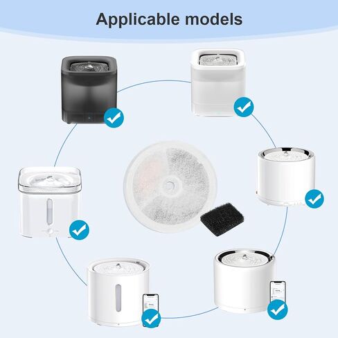 (10 pcs) Upgraded Filter Units 3.0 for PET Cat Water Fountains E versweet 2S/3/3 Pro,E versweet Solo/Solo SE, Replacement Filters in Saudi Arabia