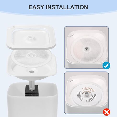 (10 pcs) Upgraded Filter Units 3.0 for PET Cat Water Fountains E versweet 2S/3/3 Pro,E versweet Solo/Solo SE, Replacement Filters in Saudi Arabia