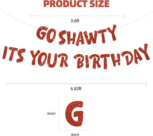 Beishida Pink Go Shawty إنه لافتة عيد ميلادك ، لا DIY ، Hip Hop موضوع سعيد لافتة عيد ميلاد سعيد ، 21 ، 30 ، 40 ، 50 ، 60 ، 70 ، لوازم أعياد الميلاد والهدايا in Kuwait
